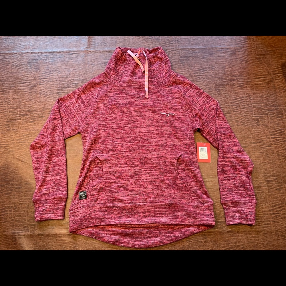 Kimes Ranch Tonopah Pullover Dark Red Heather